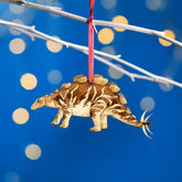 Wooden Wuerhosaurus Dinosaur Christmas Tree Decoration